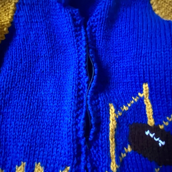 ππ Host Pick ππππ HAND Knit π§Ά WV Jacket/Coat Letβs go mountaineers ππ!!β - Picture 7 of 7